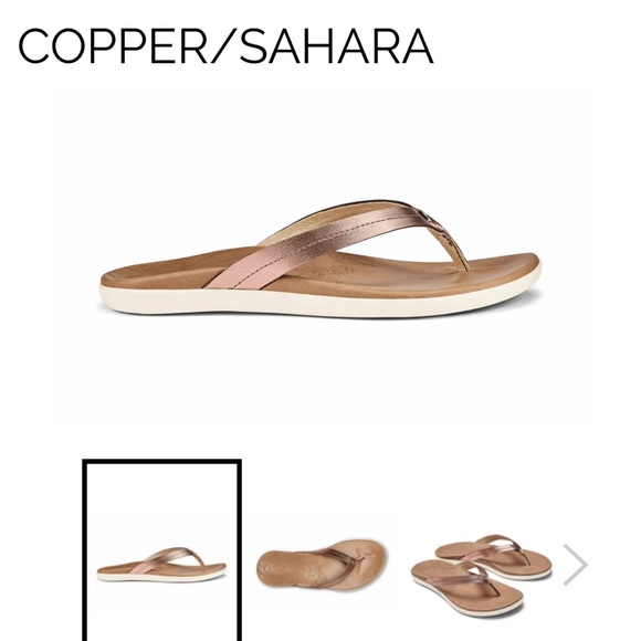 Brand new in box OluKai Sandals - Pink Copper/Sahara - Picture 1 of 5